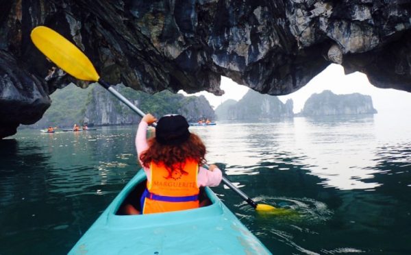 Kayak In Hang Luon Halong Bay Vietnam Adventure Family Holiday Package
