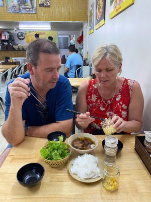 Jenny Vietnam Travel Janette Ian Food Tour Hanoi City Bun Cha