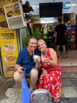 Jenny Vietnam Travel Janette Ian Food Tour Hanoi City Coffee